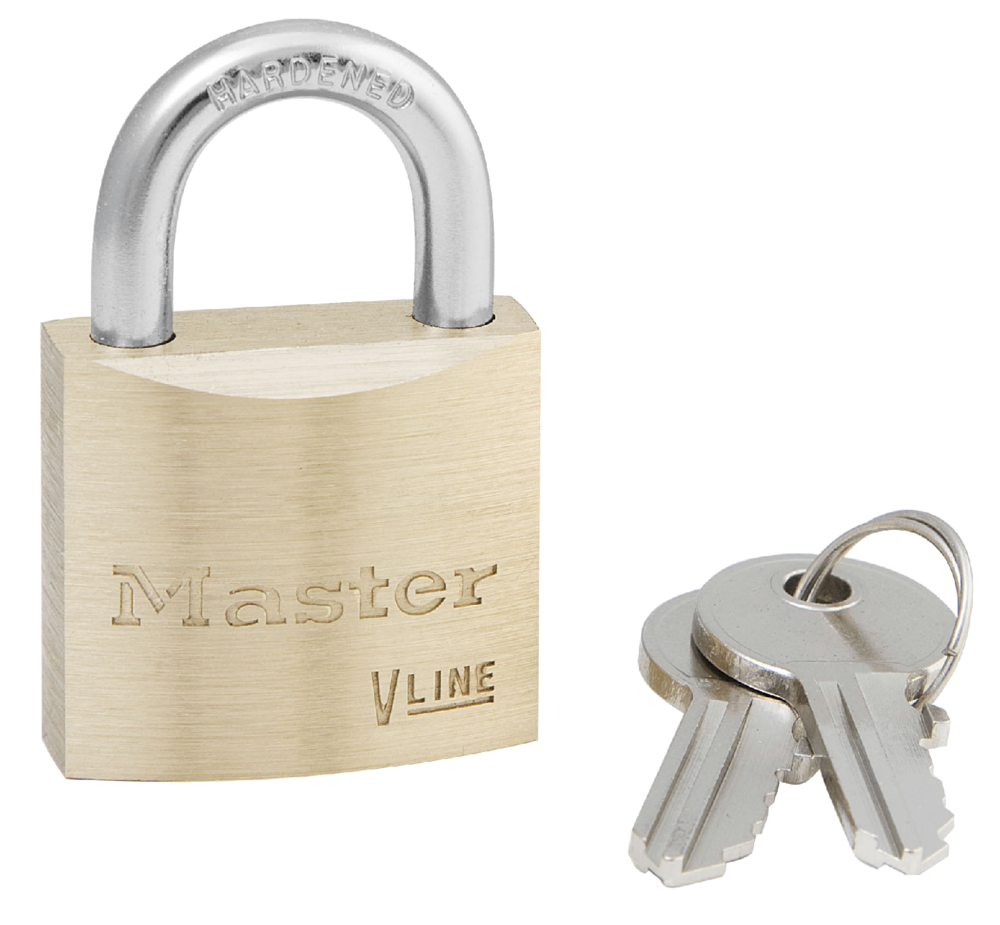 Master Lock Brass 3 Grade Brass and Hardened Steel Keyed Padlock in Brass 