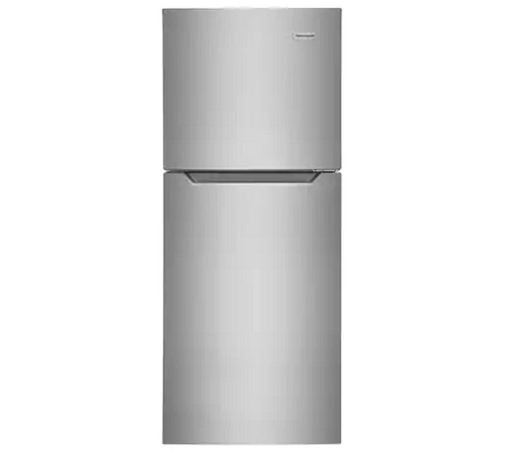 Frigidaire Brushed Steel 23-3/4 in. 8.4 cu. ft. Top Mount Freezer Refrigerator 