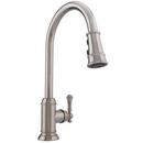 Mirabelle® Polished Nickel Single Handle Pull Down Kitchen Faucet