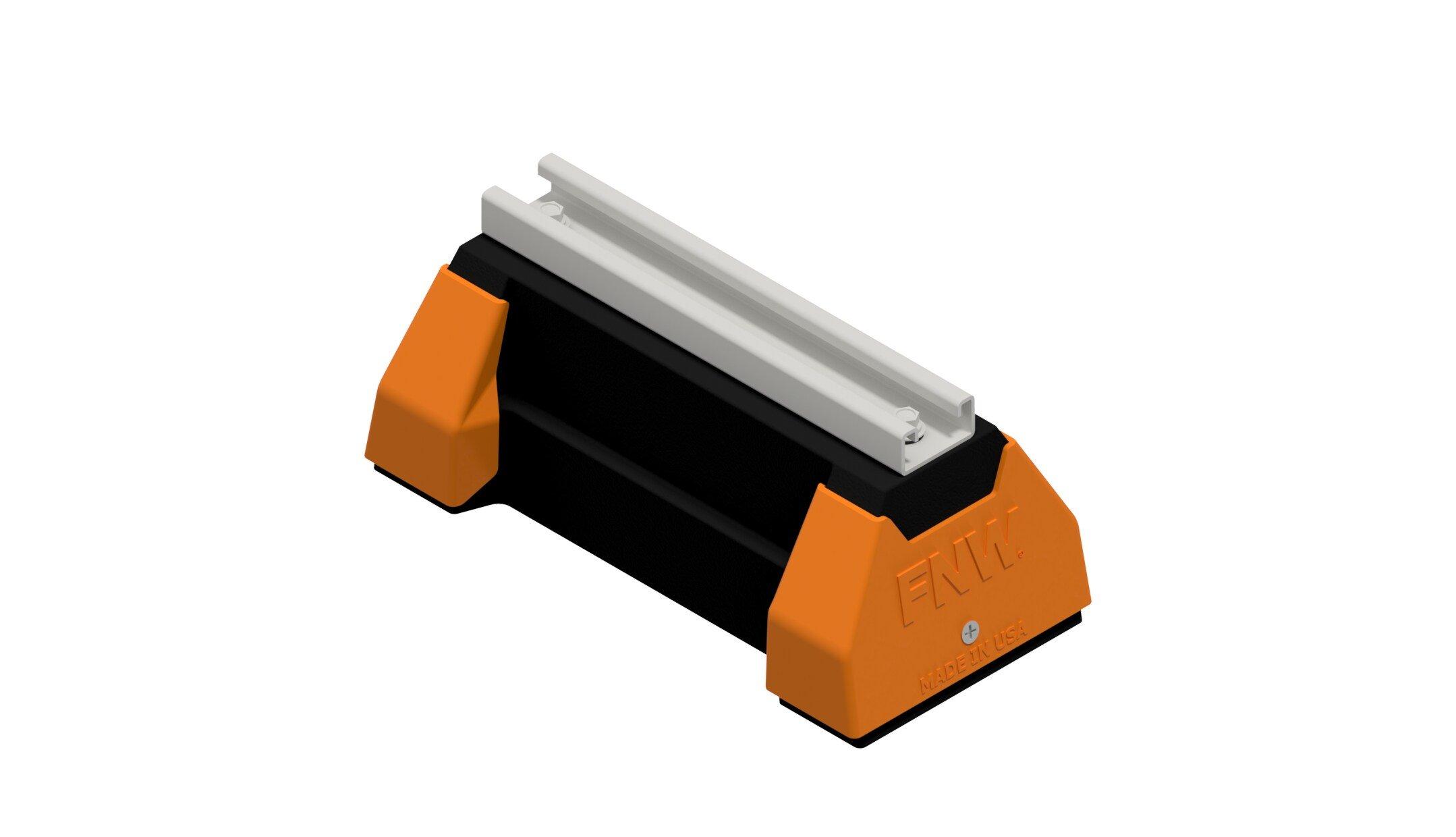 FNW&reg; Black Rubber Pipe Support Block with 13/16 in. Strut Channel 