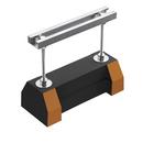 12 in. Adjustable Rubber Pipe Support Block with 13/16 in. Strut Channel