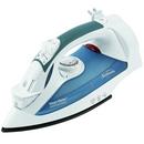 5-1/2 in. 3-Way Auto Drip Free Nonstick Soleplate Vertical Full Size Retractable Steam Iron with LED Light in White