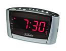 100/240V Clock Radio with Insta-Set, 1.2 in. LED Display and Auxiliary Audio Jack in Black