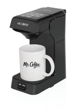 4-1/4 in. 1 Cup Single Service Auto-Off Coffee Maker in Black
