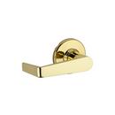 Passage Lever in Polished Brass