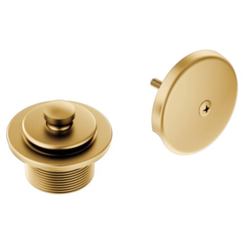 Moen Brushed Gold 1-1/2 in. Metal Push-Pull Drain 