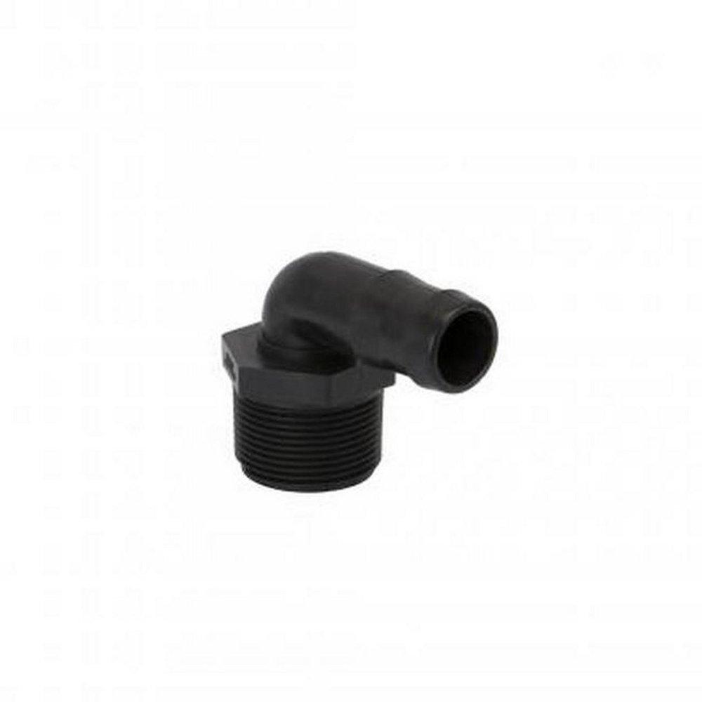 Banjo Black NPT x Barbed 90 Degree Polypropylene Elbow 