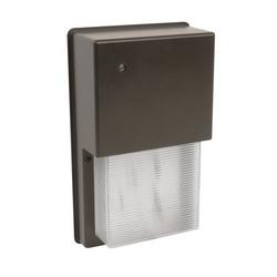 20.7W 120V 5000 Kelvin 1-Light Integrated LED Wall Pack in Bronze