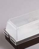 AFX Oil Rubbed Bronze 10.5W LED Wall Fixture with Clear Prismatic Diffuser 