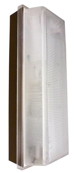 10.5W LED Wall Fixture with Clear Prismatic Diffuser in Oil Rubbed Bronze