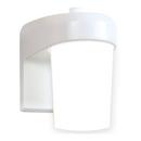 11W 1-Light LED Outdoor Wall Sconce with Integral Photo Control in White