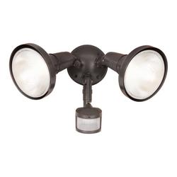 200 W 2 Light Incandescent Flood Light in Bronze