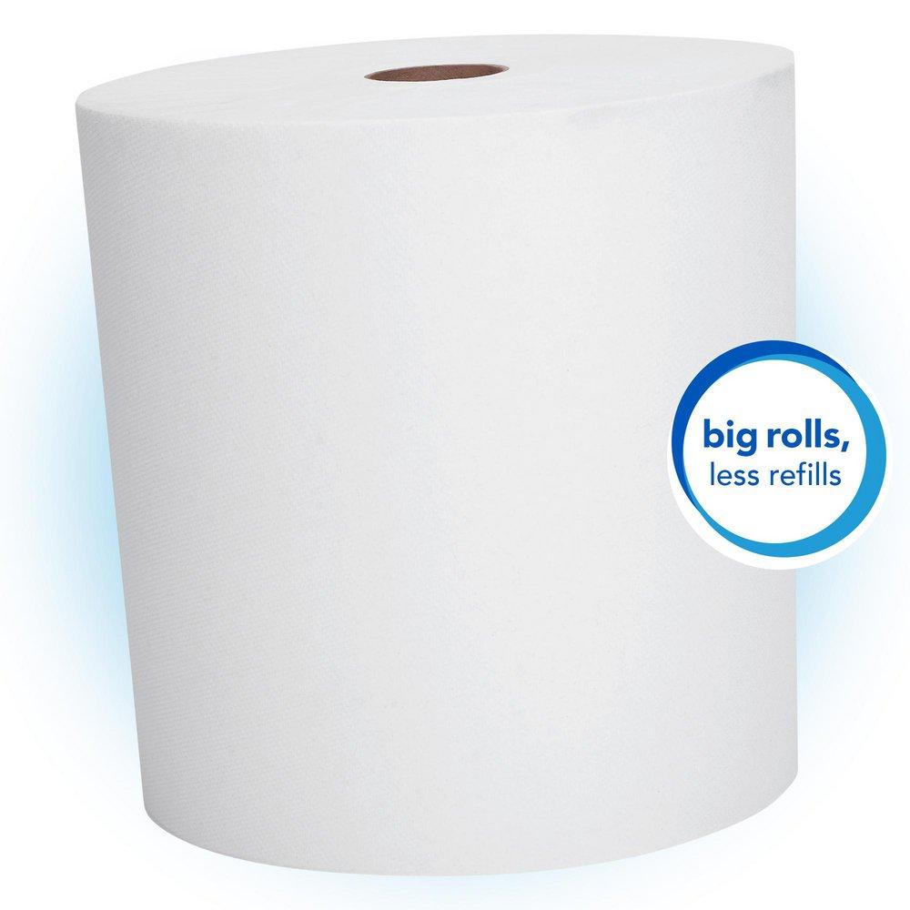 Scott&reg; White 8 in. High Capacity Hard Roll Towel in White (Case of 12) 