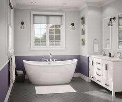 66 x 36 in. Freestanding Bathtub with Rear Center Drain in White