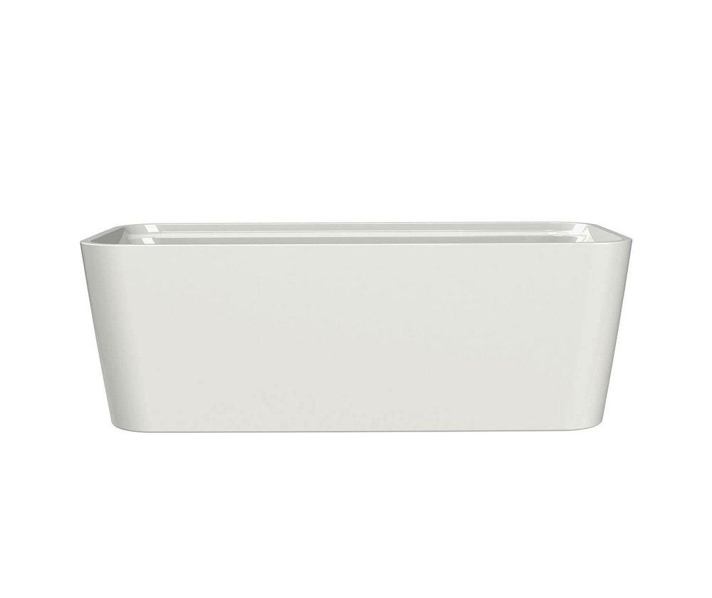 MAAX White 67 x 31 in. Freestanding Bathtub with Rear Center Drain 