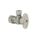 1/2 x 3/8 in. Nom Compression x OD Compression Quarter Turn Handle Angle Supply Stop Valve in Chrome Plated