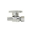 1/2 x 3/8 in. Barbed x OD Compression Straight Supply Stop Valve in Chrome Plated