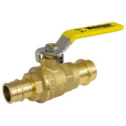 1/2 in. Forged Brass Full Port Press x F1807 250# Ball Valve