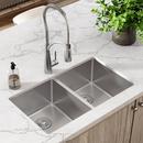 Elkay Polished Satin 31-1/2 x 18-1/2 in. No Hole Stainless Steel Double Bowl Undermount Kitchen Sink 