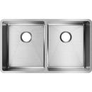 Elkay Polished Satin 31-1/2 x 18-1/2 in. No Hole Stainless Steel Double Bowl Undermount Kitchen Sink 