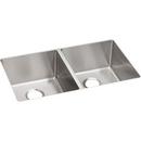 31-1/2 x 18-1/2 in. No Hole Stainless Steel Double Bowl Undermount Kitchen Sink in Polished Satin
