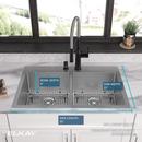 Elkay Polished Satin 33 x 22 in. Stainless Steel Double Bowl Dual Mount Kitchen Sink in Polished Satin 