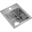 13 x 16 in. Drop-in and Undermount Stainless Steel Bar Sink in Polished Satin