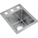 13 x 16 in. 3-Hole Dual Mount Stainless Steel Bar Sink in Polished Satin