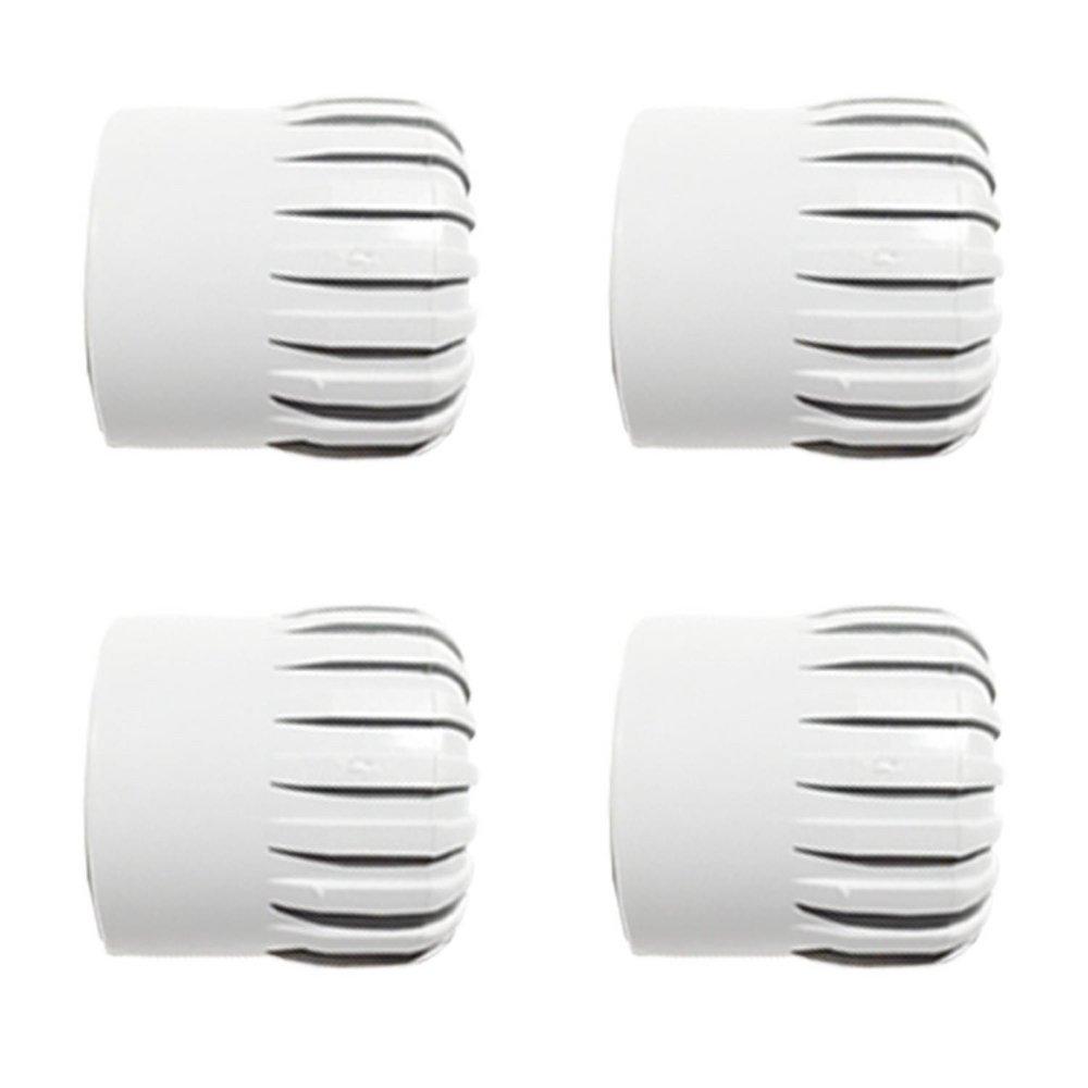 Pressto Valet White Plastic Replacement Leg Tips (4 Pack) 