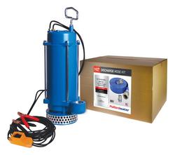 1-1/2 in. NPT 1/3 hp 12V Submersible Dewatering Pump with 25 ft. Hose