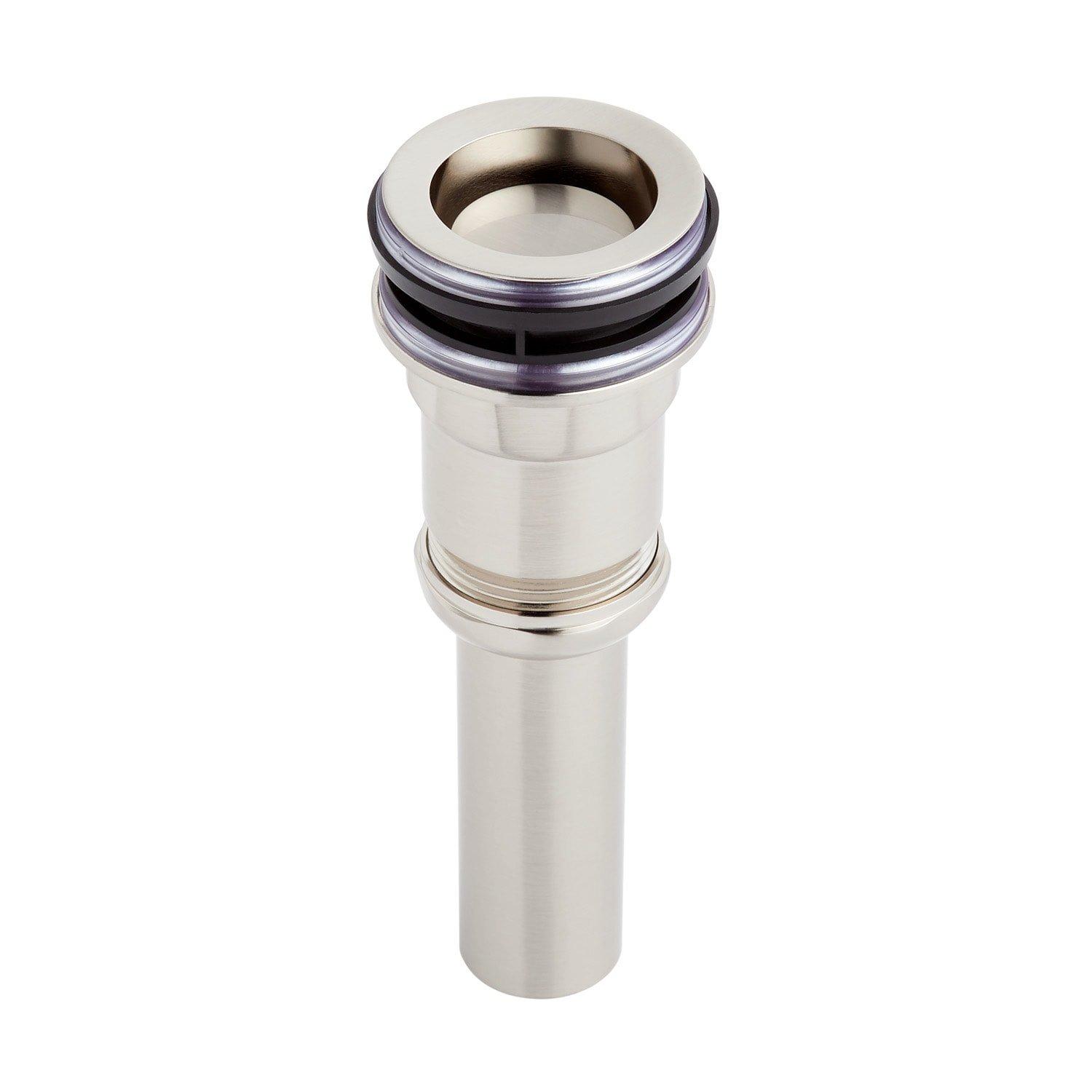 Signature Hardware Brushed Nickel Pop Down Lavatory Drain and Overflow 