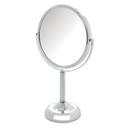 6 x 11 in. Top Mount 10X Magnifying Mirror in Polished Chrome