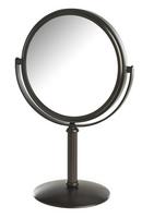 5-1/2 x 9-3/4 in. Freestanding Table Top 5X Magnifying Mirror in Bronze