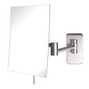 6-1/2 x 8-3/4 in. Wall Mount 5X Magnifying Mirror in Nickel