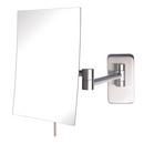Jerdon Style Nickel 6-1/2 x 8-3/4 in. Wall Mount 5X Magnifying Mirror 