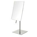 Jerdon Style Polished Chrome 5 x 13-1/2 in. Lighted Freestanding Table Top 3X Magnifying Mirror