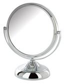 5-1/2 x 7-1/2 in. Freestanding Table Top 5X Magnifying Mirror in Polished Chrome