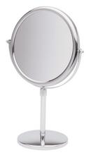 Jerdon Style Polished Chrome 9 x 21-1/2 in. Lighted Freestanding Table Top 5X Magnifying Mirror