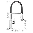 BLANCO Chrome Single Handle Pull Down Kitchen Faucet 