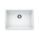 25 x 18 in. No Hole Composite Single Bowl Undermount Kitchen Sink in White