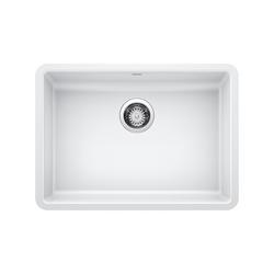 25 in. Undermount Silgranit Single Bowl Kitchen Sink in White
