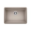 25 x 18 in. No Hole Granite Composite Single Bowl Undermount Kitchen Sink in Truffle