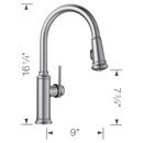 BLANCO PVD Steel Single Handle Pull Down Kitchen Faucet 