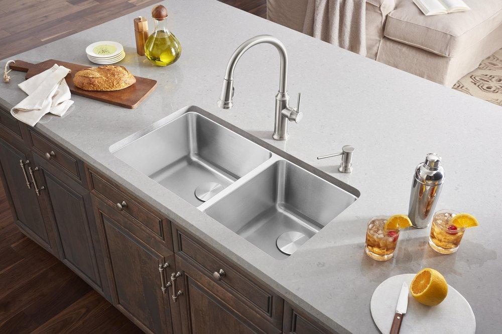 BLANCO PVD Steel Single Handle Pull Down Kitchen Faucet 