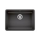 25 x 18 in. No Hole Composite Single Bowl Undermount Kitchen Sink in Anthracite