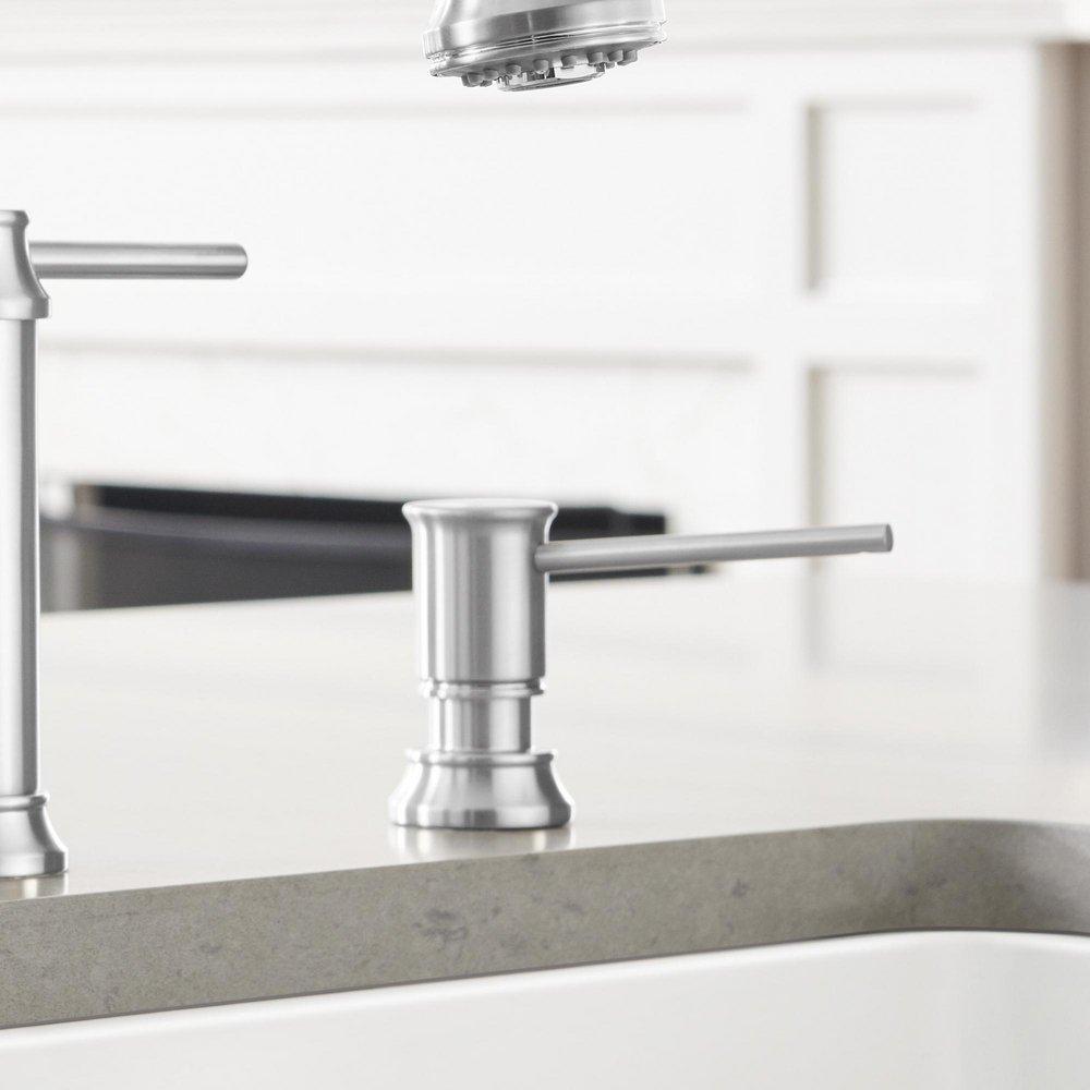 BLANCO PVD Steel 3-3/8 in. 13.5 oz. Kitchen Soap Dispenser 