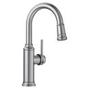 Single Handle Pull Down Bar Faucet in PVD Steel