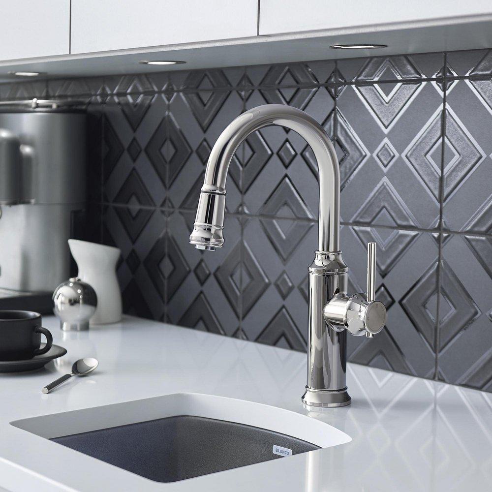 BLANCO Chrome Single Handle Lever Bar Faucet 