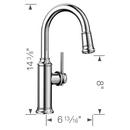 BLANCO Chrome Single Handle Lever Bar Faucet 