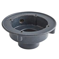 3 in. No Hub Cast Iron Floor Drain with 7 in. Round Grate